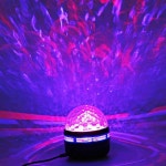 Led 미러볼 미니 노래방 파티 조명 싸이키 리모콘 : 사과나무 store