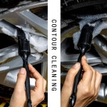 자동차 디테일 브러시 세트 5팩 오토 블랙 내부 또는 외부 바퀴 타이어 엔진 베이 가죽 시트 도어 패널 엠블럼을 위한 편안한 그립감과 스크래치... 