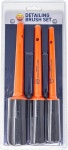 303 Products 디테일링 브러시 세트 - 차량 내부 및 외부 청소 키트용 프리미엄 3개입 : 럭키비키캐치