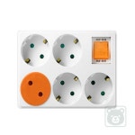 꼭필스 국산 접지 5구콘센트 전원차단멀티탭 감전방지멀티탭 : 꼭필스토어