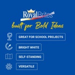 로열 브리츠 스테이지잇 디스플레이 보드 37인치 x 44인치 5팩... 헤더 및 선반 과학 박람회용 화이트 골판지 학교 14 x 33 1 Pack : Bluestore