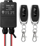 DieseRC 방수 무선 리모컨 제어 스위치 AC 110V /120V /240V 30A 릴레이 수신기 야외 야드 지역 경수 펌프 농장 관개 지붕 정원 거리... 