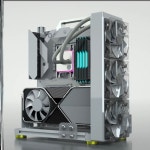 컴퓨터 케이스 오픈 데스크탑 투명 조립 PC 본체 : 바로마켓22