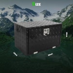 SCITOO 30인치 트럭 침대 공구함 직사각형 블랙 헤비 듀티 방수 열쇠 두 개의 체인 트레일러 픽업 RV X18 : 구대상사1