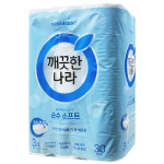 깨끗한나라 순수 프리미엄 화장지 3겹 30m 30롤 : 휴블리스마켓