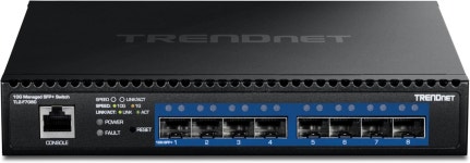 TRENDNet 8포트 10G 레이어 2 관리 SFP+ 스위치 TL2-F7080 포트 8개 웹 기반 NDAA + TAA 호환 160Gbps 허브 이더넷 스플리터 : 트랜드캐치