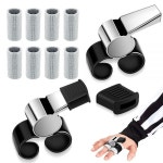 심판 호루라기 2개, 손가락 슬리브 포함, 아이스하키 축구 배구 호루라기 프로텍터 가드, 스포츠용, 6.7 x 4.8 x 1.8 x 1.8c : 에브라임ok