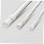 압축봉 무타공 길이조절 커튼봉 옷걸이 선반 홀더 욕실 현관 틈새 수납 행거 : 이끌컴퍼니