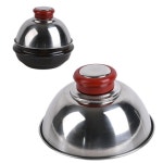 뜨겁지 않은 안전 핸들 뚝배기 뚜껑-소 13cm 폭탄 계란찜 필수품 : slim153