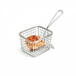 미니 스탠 스텐 사각 네모 튀김 바스켓 바구니 쟁반 채반 식당 음식점 업소용 : 신영산업