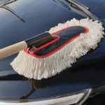 자동차 먼지 청소 브러쉬 차량용 면사 털이개 자동차 먼지 털이 개 차량 용 총채 게 청소 제거기 왼관 : 블룸펄스토어