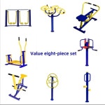 공원 운동 기구 하늘 스트레칭 아파트 체육시설 야외 멀티 : 팔일상사