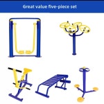 공원 운동 기구 하늘 스트레칭 아파트 체육시설 야외 멀티 : 팔일상사