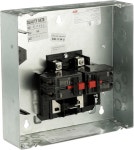 ABB TMQ830SCUGEN 30A 듀얼 메인 발전기 패널 u2022 8공간 300A 구리 버스 1상 120 /240V AC 22 kAIC 실내 NEMA 1 표면 인클로저 수동... 