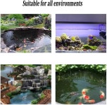 수족관 필터 박스 물고기 및 거북이 수조용 폭포 바이오 여과 시스템 회색 크기: 30x20x44cm 수질 개선 설치 용이성 펌프 미디어 미포함... 