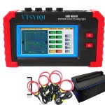 VTSYIQI 미니 전력 품질 분석기 3상 데이터 로거 고조파 4개의 PCS 전류 클램프 센서 10.0A~6000A CT 크기 ф300mm 11.81인치 IEC610-1... 