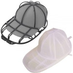 캡 워셔 케이지 야구 모양 보호 모자 세탁기 식기세척기용 메쉬 세탁 가방 포함 안전 2개 : 너구리단팥빵