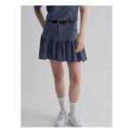 에잇세컨즈 데님 셔링 미니 스커트 - 네이비 355727LY1R : 금색강아지