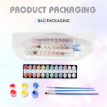 숫자 그림그리기 취미 재료  페인팅 바이 넘버스 흑백 고양이 성인용 키트 해양 풍경 DIY 아크릴 물감 캔버스 아트워크 예술 선물 홈 데코레이션... 