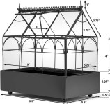 H포터 유리 테라리움 식물 다육질 용기 와디안 케이스 플랜터 65-1R 1 : 오늘빛상회
