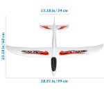 전투기 프라모델 99cm 대형 폼 비행기 글라이더 손 던지기 곡예 비행 버블 야외 스포츠 선물 : 셀러컴퍼니