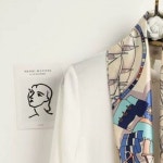 실크 롱타이 스카프 패턴 목도리 패션 액세서리 여성 넥타이 봄가을 데일리 포인트 : 금순상점