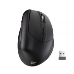 무선 수직 인체 공학적 마우스, 2.4GHz 연결, 5단계 최대 4000 DPI, 노트북, 데스크톱, PC용 자동 절전 블랙 224970 : 야옹이마켓01