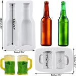 링지 맥주병 퐁당 캔디 몰드 와인병 실리콘 케이크 장식 컵케이크 토퍼 초콜릿 설탕 공예 껌 페이스트 폴리머 클레이 Style B : 라이프pick