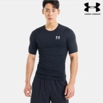 언더아머 언더아머 남성 HeatGear 컴프레션 반팔 1361518-001 : 오로리엘