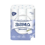 화장지 크리넥스 데코앤소프트 3겹 화장지 30M 24롤 : 라운큐