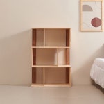 안방 책장 고무나무 3단 우측형 : 데코 레시피