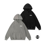 [2PACK] 1+1 피그먼트 랩스타미니 오버핏 후드 티셔츠 H0200 : 그루브스텝