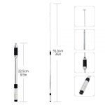UHF/VHF 144/430MHz SAM-Male Ham 라디오 트랜시버 텔레스코픽 안테나 35인치 하이 게인 확장 가능 BaOF 오브eng UV-3R UV-100 Kenwood... 