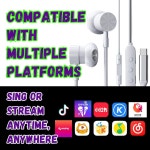 EzKoV 노래방 헤드셋 & 사운드 카드 키트 u2014 스튜디오 품질 마이크 + 노래 라이브 스트리밍 및 녹음 블루투스 /USB-C /라이트닝 플러그... 