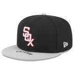 시카고 화이트삭스 MLB 뉴에라 On Deck 5950 59fifty 피티드 모자 블랙 그레이 : 직구사다줌