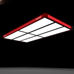 당구장 조명 경기장 로비 매장 체육관 천장 램프 전등 레드 두꺼운 6패널 400 x 1200 A : 올데이구매