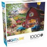 Buffalo Games - Bigelow Illustrations - 농장 생활 낮과 밤 - 성인용 1000피스 직소 퍼즐 - 게임 나이트에 완벽한 도전적인 퍼즐 - 완성... 