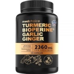 허브 [100%정품] 자연추출물 바이오페린 포함 4-in-1 강황 커큐민 2,360 mg(120개), 95% 커큐미노이드, 생강 뿌리, 마늘 알약, 흑후추 미국... 