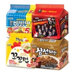 팔도 비빔면 + 틈새라면 + 꼬꼬면 + 일품삼선짜장(총 19봉) : 메탈클랜