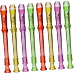 8개 세트 투명 클라리넷 소형 플루트 교육용 악기 초보자 성인 연습용 컴팩트하고 가벼운 디자인 2135040 : 우아한박스쇼핑