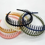 잔머리 고정 머리띠 빗살 디자인 깔끔한 스타일링 악세사리 : 쏠쏠스