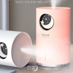 꿈꾸는 미니 가습기 USB 충전 사무실 탁상용 LED 700ML 대용량 : 블루아주