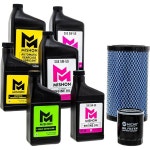 정비 키트 오일 미숀 풀 서비스 엔진 교환 5W50 폴라리스 레인저 1000 크루 XP용 : 오션유닛24