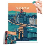 피스릴렉스 플라스틱 직소 퍼즐 성인용 1200조각 스튜디오 인셉션 세계 여행 부다페스트 가 : 다윤상사6