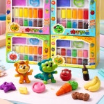 조물조물 칼라점토 세트 컬러 클레이 고무찰흙 촉감놀이 만들기 : 토이별