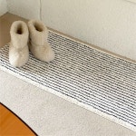 이씨라메종 [기프트 세트] 스트라이프 워셔블 매트 블랙 2sizes 411477Moony S 48X60 : 뉴이오디자인