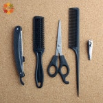 미용 가위 세트 5p 전문가용 이발기 헤어컷 셀프 도구 : 풍쓰마켓