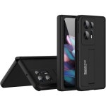 오포 찾기 N2용 힌지 케이스 럭셔리 충격 방지 하드 PC 전신 보호 커버 화면 보호기무선 충전검정색 : 모드 온