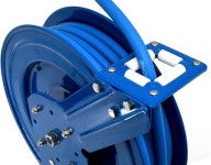 블루버드 BBRHD1225 싱글 암 1/2인치 x 25인치 접이식 에어 호스 릴 - 튼튼한 18ga 스틸 100% 고무 300 PSI 자동 되감기 차고 작업장 트럭... 