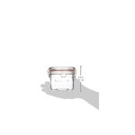 아델리아(ADERIA) 록 이트 스토리지 500ml 메이크업 박스 이탈리아제 보존 용기 유리 캐니스터 밀폐 용기 조미료 입 병 밀폐 커피 콩 H7572... 